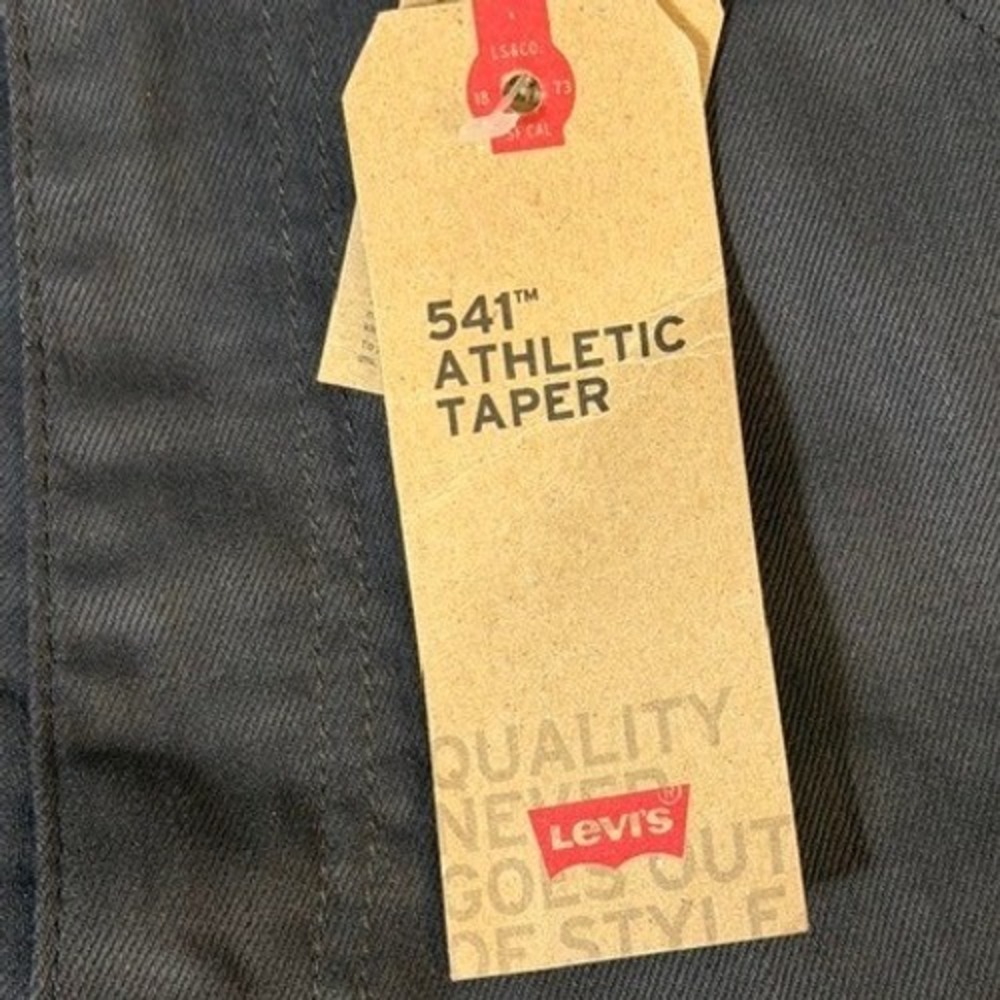Levi's‎ 541 Athletic Taper Grey Stretch Pants Men's Size 38x30 New with Tags - Picture 10 of 13